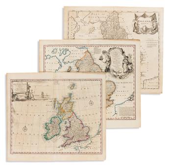 (ENGLAND.) Group of 6 eighteenth-century engraved maps of England.